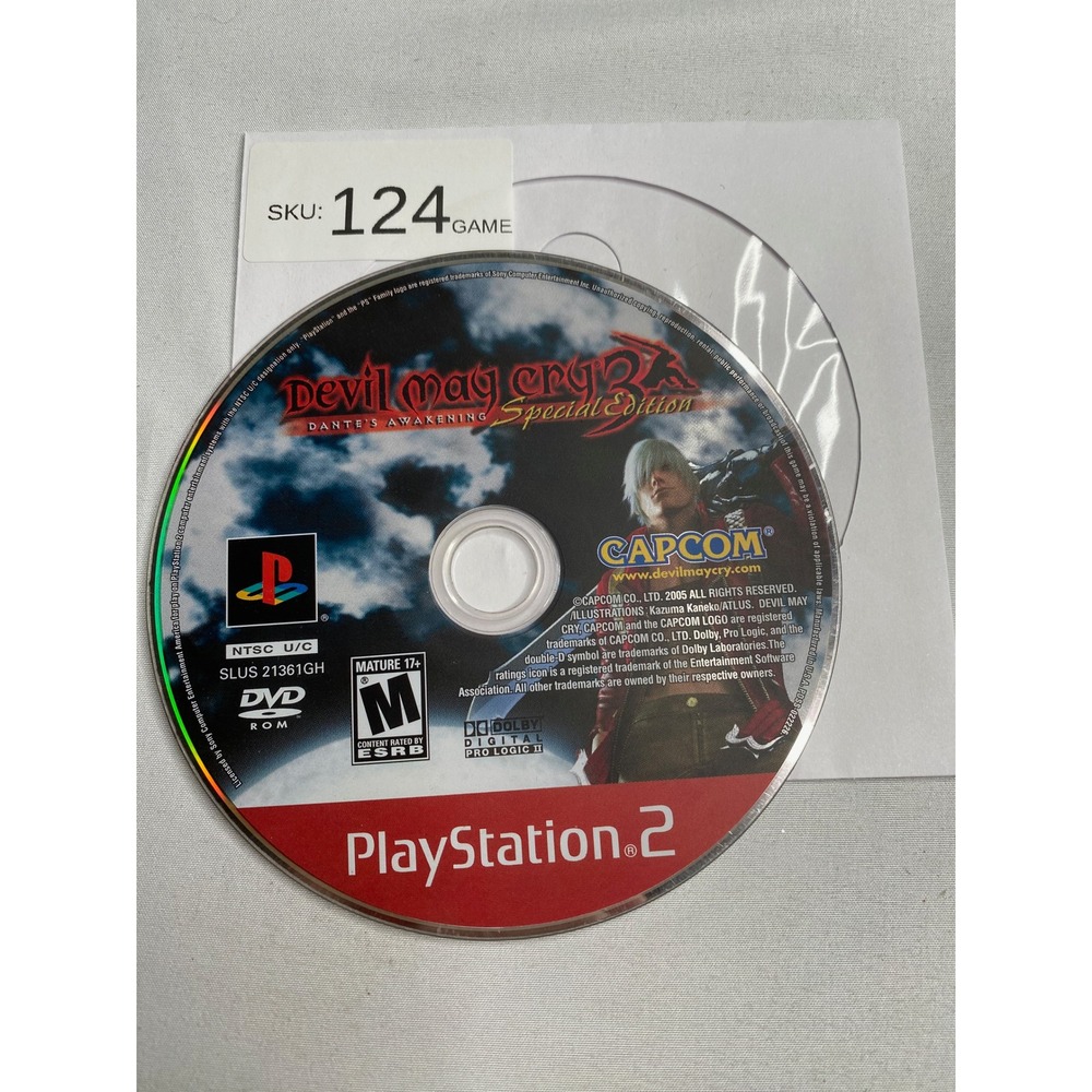 Devil May Cry 3 Dante's Awakening Special Edition Sony PlayStation 2